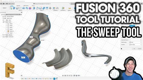 Getting Started With The Sweep Tool In Autodesk Fusion 360 Youtube