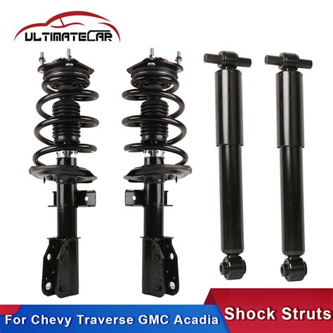 4x strut shock absorbers for chevy traverse gmc acadia buick enclave front rear ebay