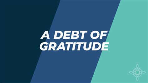 A Debt Of Gratitude Lakeside United Methodist Church