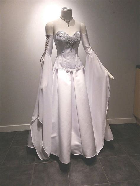 Elven Wedding Dress Corset Dress Steel Boned Corset Elven Dress