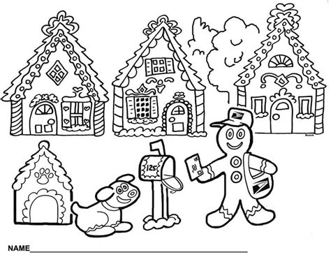 Gingerbread house coloring pages | color page | house. 30 Free Gingerbread House Coloring Pages Printable