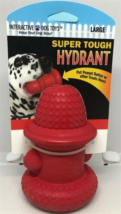 Interactive Dog Toys Super Tough Hydrant Large Size 100 Natural Rubber