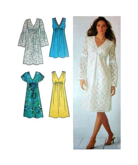46 Empire Waist Dress Sewing Pattern Simplicity Anuraglengnan