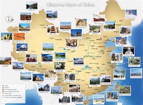 China Tourist Map Vivid Maps