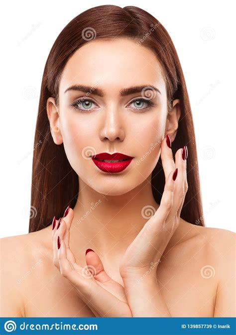 Woman Beauty Makeup Portrait Beautiful Face Eyes Lips