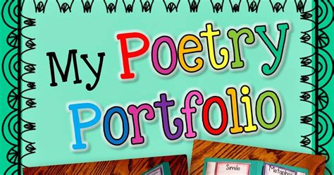 Poetry Portfolio Lapbook Assessment Sssteaching