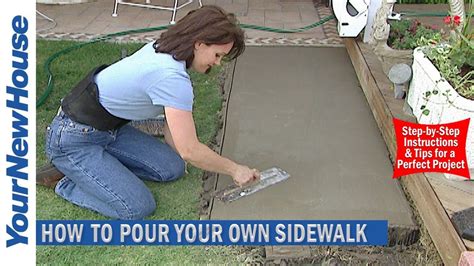 How To Pour A Beginners Concrete Slab Walkway Diy Artofit