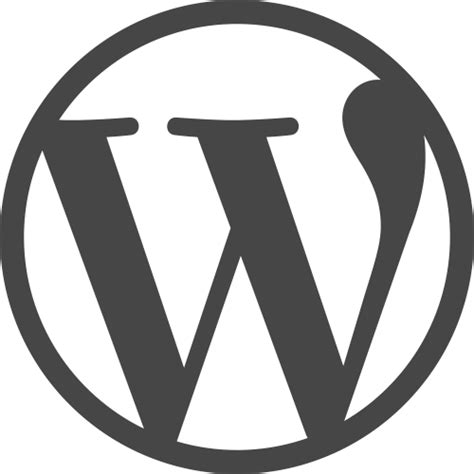 Wordpress Grey W Logo Transparent Png Stickpng