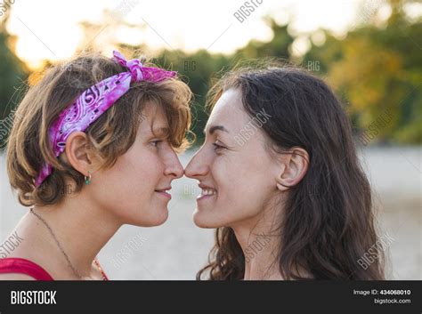 Portrait Cute Lesbian Image And Photo Free Trial Bigstock