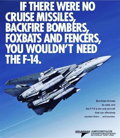 Poster By Grumman Aerospace Advertising The F 14 Tomcat Fighter