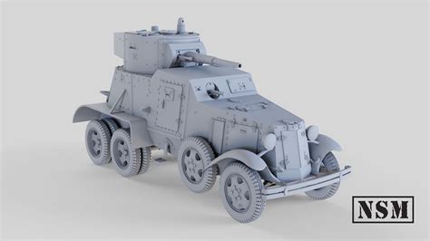 Ba 6 Armored Car Wargaming3d