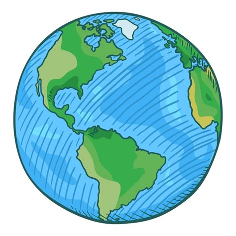 Premium Vector Vector Single Cartoon Globe Illustration