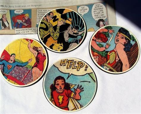 Mod Podge Comic Book Coasters I Like This Diy Tutorial A Little
