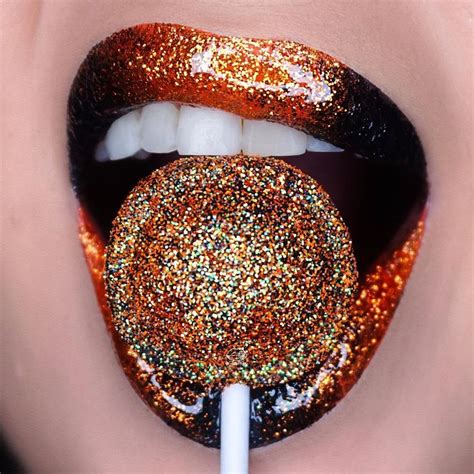Halloween Lips With Glitter Lip Art Lip Art Makeup Lipstick Art