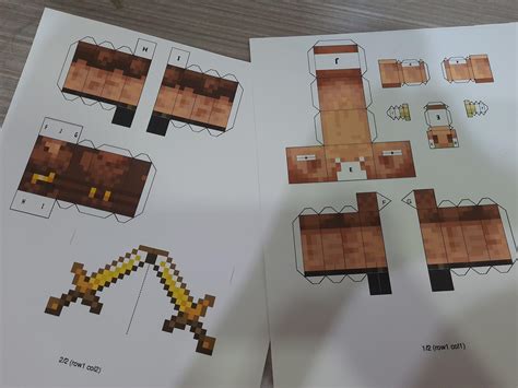 Papercraft Piglinlink In Comments Minecraft