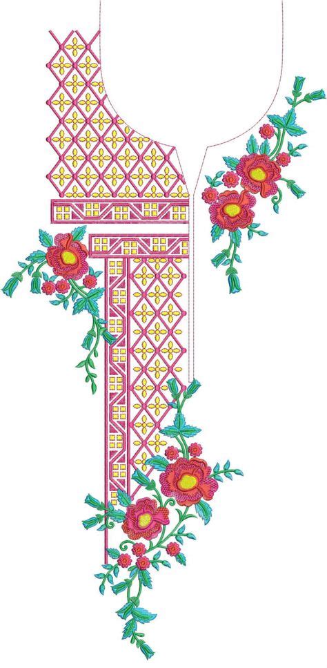 Neck Gala Embroidery Design Embroidery Designs Embroidery Design