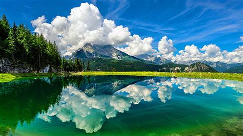 Hd Wallpaper Nature Landscape Water Sky Mountain Travel Summer