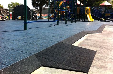 Jamboree Playground Tiles Rubber Ramps Safe Transition For Above