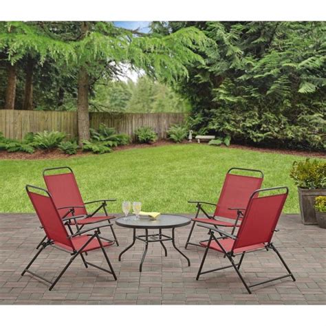 Jaxx ponce outdoor bean bag patio chair for $164.69 2 christopher knight home anson outdoor steel chairs for $139.98 mainstays albany lane outdoor patio 5 piece dining set for $97.00 Mainstays Albany Lane 5-Piece Folding Seating Set Multiple ...
