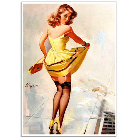 Classic Pin Up Photos 31 Gil Elvgren Pin Up Art Poster Reproduction Vintage Magazine