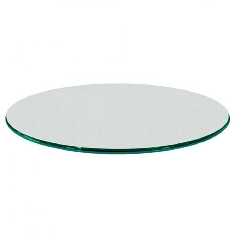 Fab Glass And Mirror 60 In Clear Round Glass Table Top 34 In