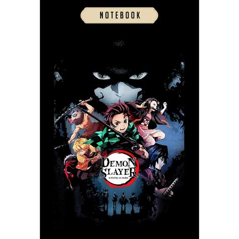Notebook Demon Slayer Anime Notebook 6x9100 Pagesblank Lined Journal