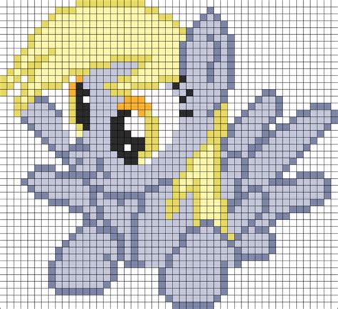 Safe Derpibooru Import Derpy Hooves Pegasus Pony Female Grid Mare Pixel Art