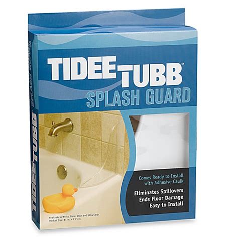A complete guide to choose the best bathtub splash guard. Tidee Tubb™ Splash Guard - Bed Bath & Beyond