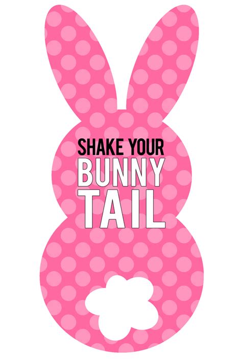 Printable Bunny Tail Tags My Sisters Suitcase Packed With Creativity