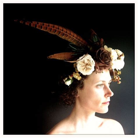 Harvest Flower And Feather Crown Headpiece By Katieburley On Etsy 245