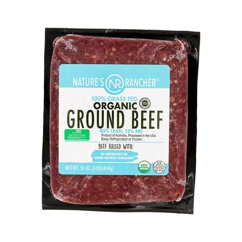 Natures Rancher 100 Grass Fed Organic Ground Beef 8515 Natures