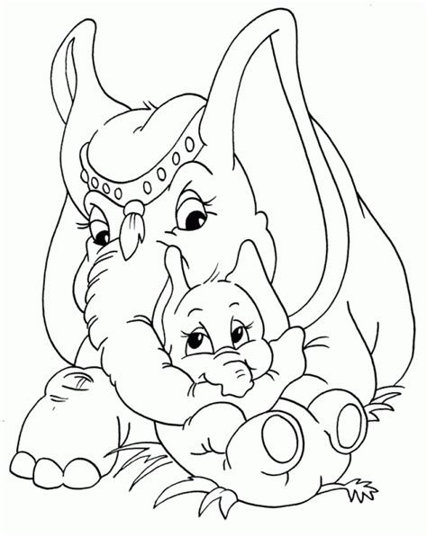 Get This Free Printable Cute Baby Elephant Coloring Pages