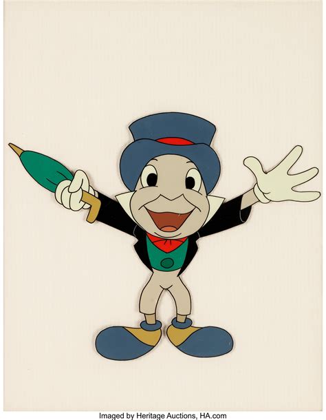 From All Of Us To All Of You Jiminy Cricket Production Cel Walt Lot