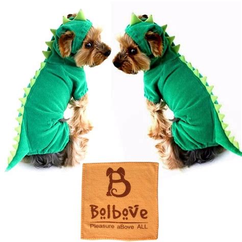 Pet Plush Disfraz De Dinosaurio Para Perro Y Gatos Verde 105200