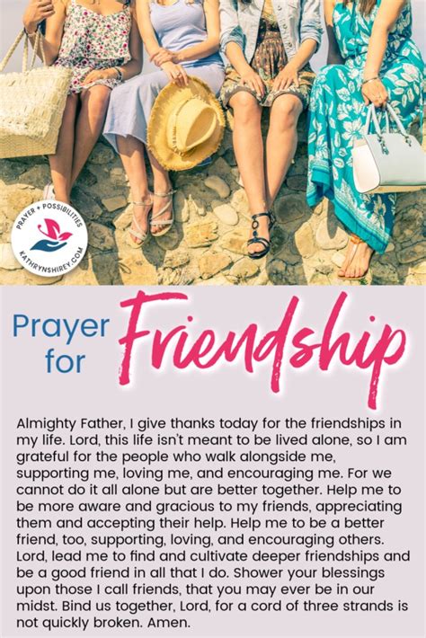 Daily Prayer For Friendship Prayer And Possibilities