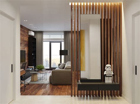 Rustic Beauty in an Inner-City Apartment See more ideas about partition design, room partition, living room partition.