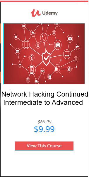 Network Hacking Continued Intermediate To Advanced Smartybro