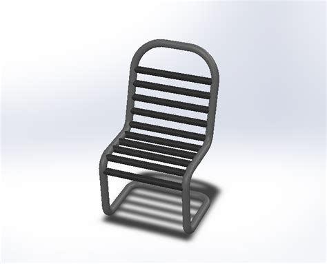 Chair 3d Cad Model Library Grabcad