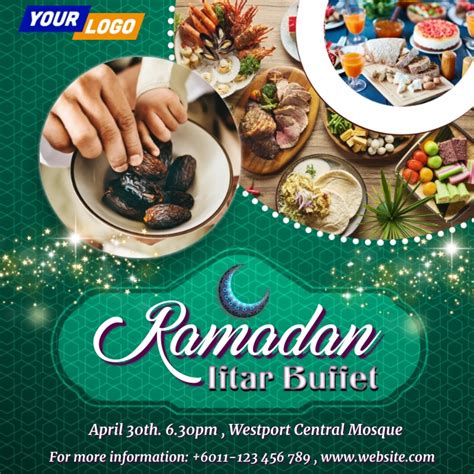 Plantilla De Iftar Ramadan Buffet Invitation Template Postermywall