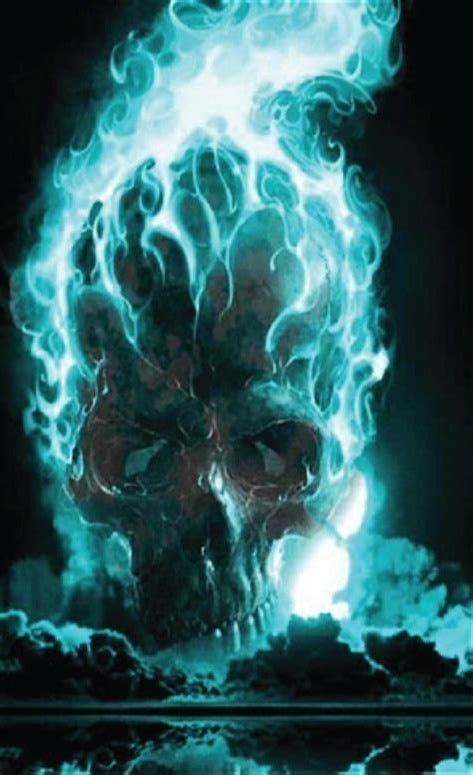Résultat Dimages Pour Blue Flaming Skull Skull Airbrush Skull Skull Pictures
