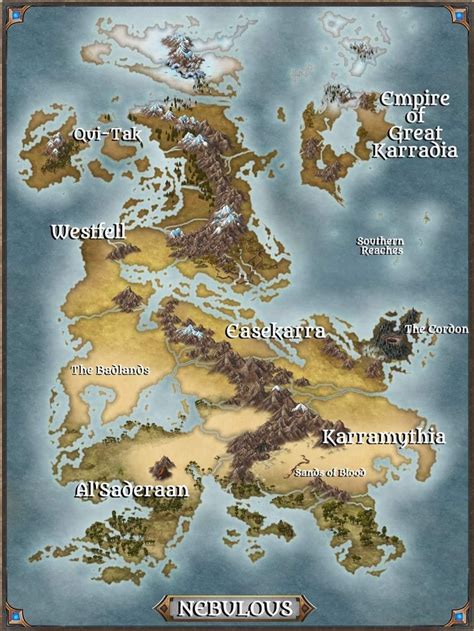 Northern Hemisphere Continent For Homebrew Rpg Fantasy Map Making