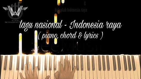 Lagu Nasional Indonesia Raya Piano Chord And Lyrics Cover By Willy