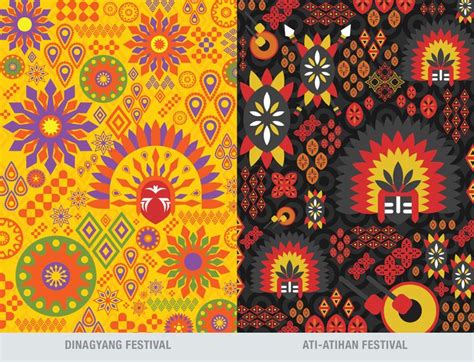 A Patterned Illustrations Of Philippine Festivals Philippine Art