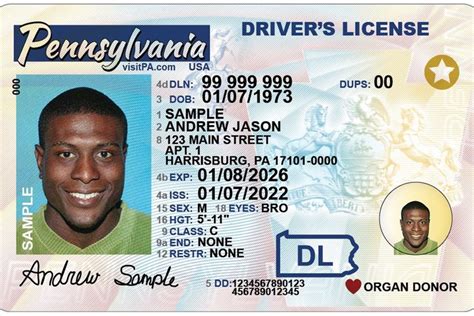 Pennsylvanias New Drivers License Design Gets Enhanced Security