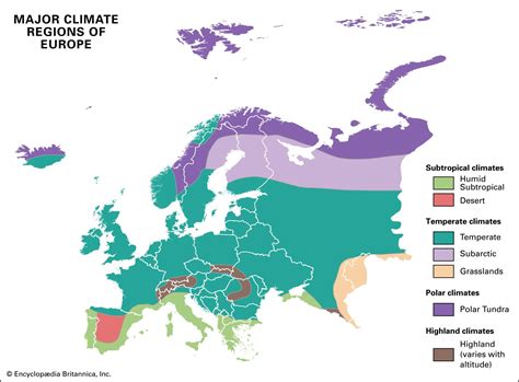 Climate Zones Of Europe