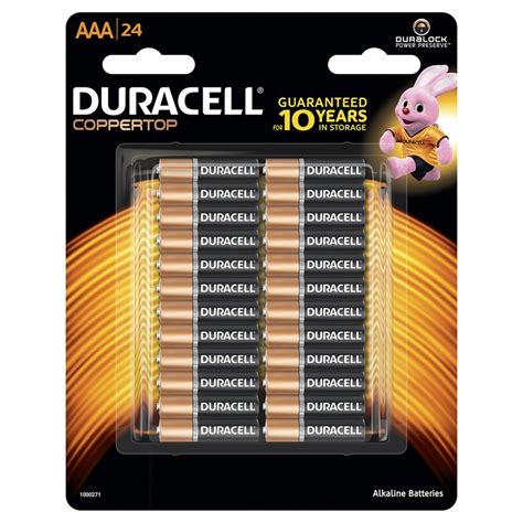 Duracell Aaa Batteries 24 Pack Bunnings Warehouse