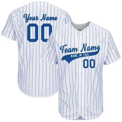 2999 3399 Custom White And Blue Baseball Jersey Embroidered Team