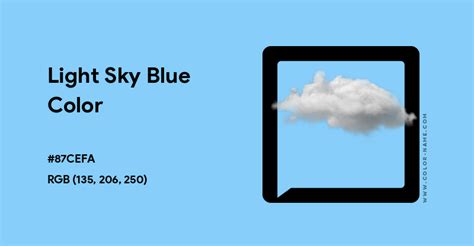 Light Sky Blue Color Hex Code Is 87cefa