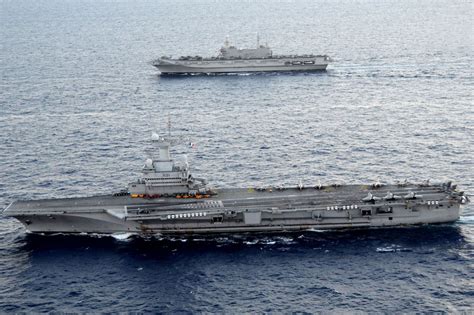 Kitty hawk and john f. Charles de Gaulle (R91) Aircraft Carrier (France) and ...