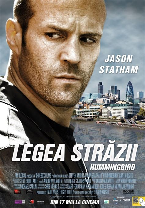 Jason Statham In The New Hummingbird Movie Poster Jason Statham